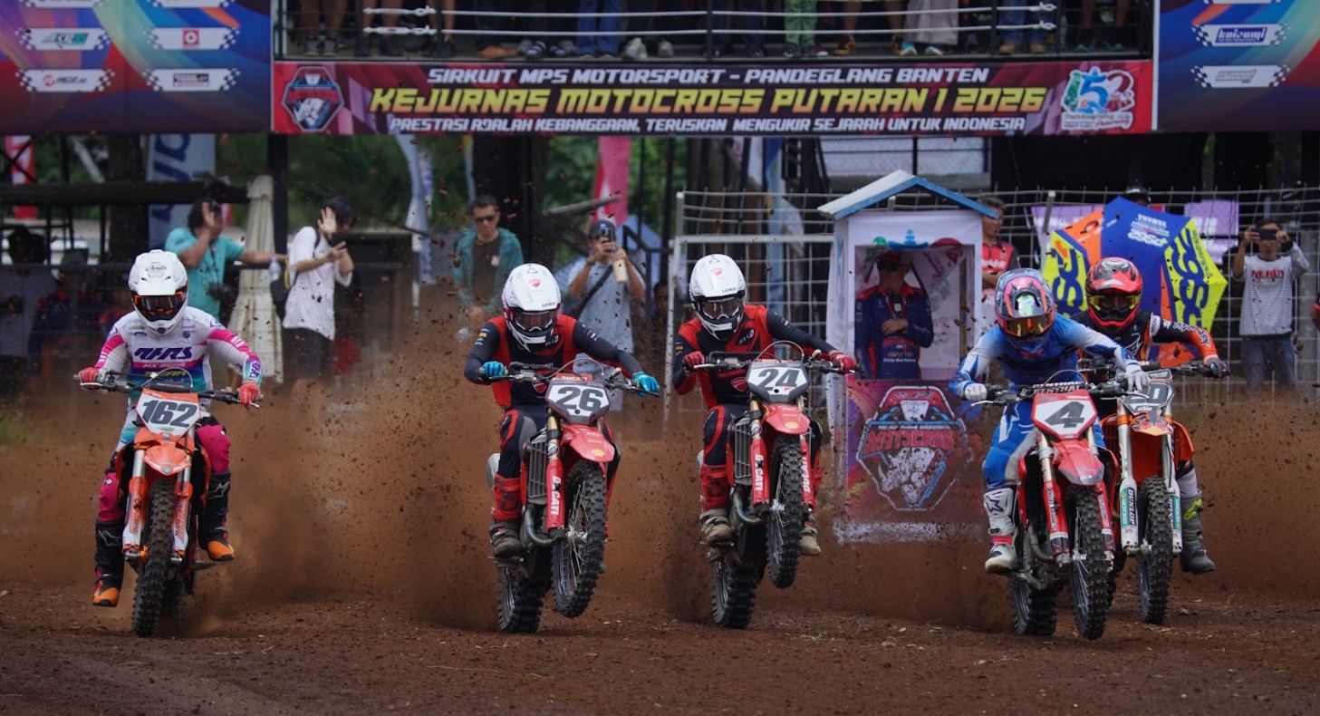 diva ismayana, M. Zidane, Ducati MX Team Indonesia, Hilman Maksum, Kejuaraan Nasional Motocross 2026, Klasemen Sementara Kejurnas Motocross 2026, Debut Ngeri Ducati! Borong Podium Putaran 1 Kejurnas Motocross, Diva Ismayana Tak Terbendung