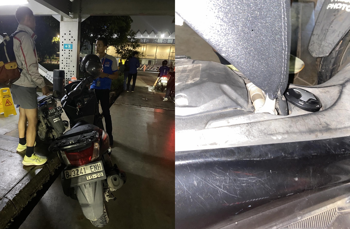yamaha nmax, Asuransi Parkir, Helm Hilang di Parkiran, Parkiran Istora GBK, Parkiran GBK Senayan, Helm Pemilik Yamaha NMAX Lenyap di Parkiran GBK, Operator Parkir Lepas Tangan Bisa Dipidana