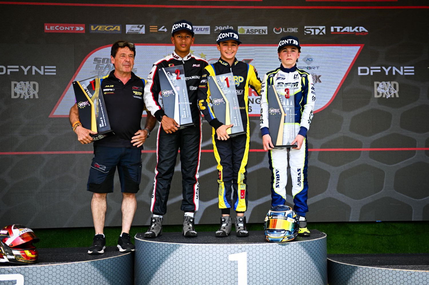 pertamina, Qarrar Firhand, balap gokart, WSK Euro Series 2026, Qarrar Firhand Selangkah Lagi Rengkuh Juara Umum WSK Euro Series 2026