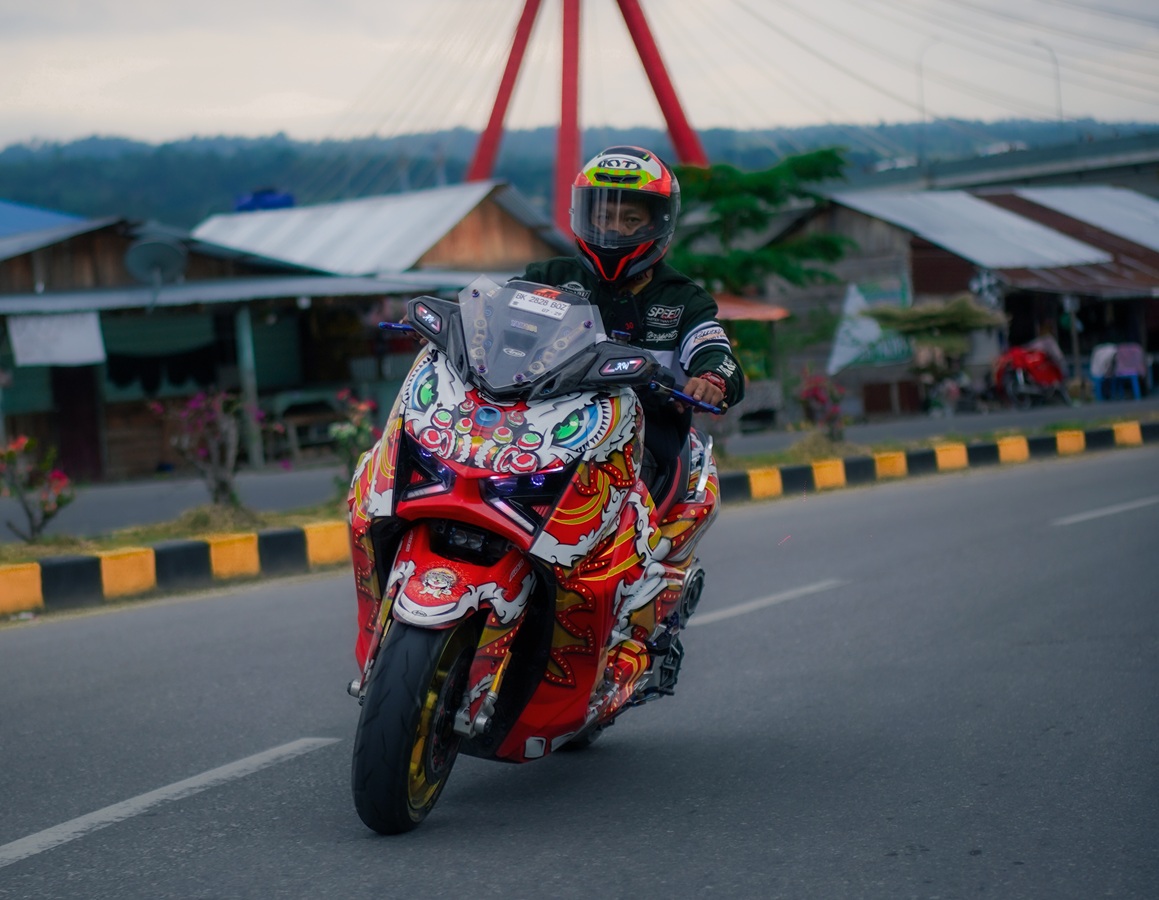 yamaha xmax, customaxi, maxi yamaha, yamaha maxi, MAXI Tour Boemi Nusantara, Sangar! XMAX Juara CustoMAXI 2025 Dipakai Turing MAXI Tour Boemi Nusantara