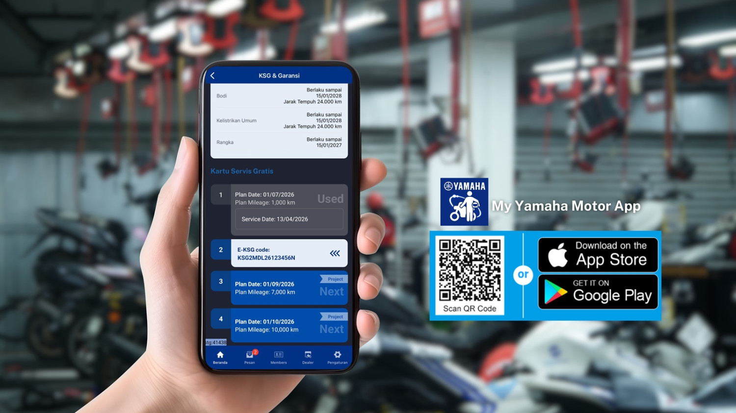 yamaha, garansi, servis motor, servis gratis, kartu servis gratis, Lebih Praktis, Kartu Servis Gratis Yamaha Berubah Bentuk Jadi Begini