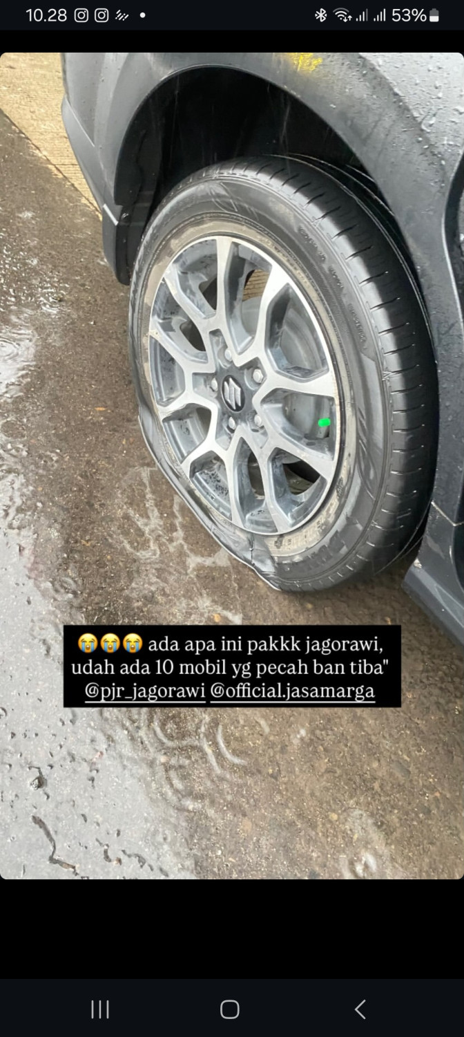 tol jagorawi, pecah ban di jalan tol, Pecah Ban Tol Jagorawi, KM 17 Tol Jagorawi, Pecah Ban Massal, Terungkap, Polisi Sebut Biang Keladi Puluhan Mobil Pecah Ban Serentak di Tol Jagorawi