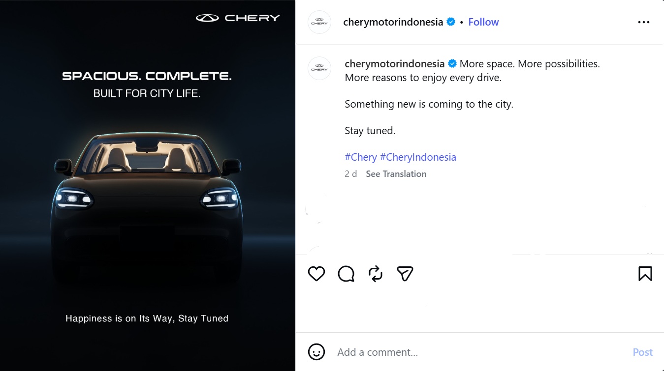 Indonesia, mobil baru, PT Chery Sales Indonesia, 2026, Chery Q, Chery Q Sebentar Lagi Masuk Indonesia, Ini Kode dari Pabrikannya