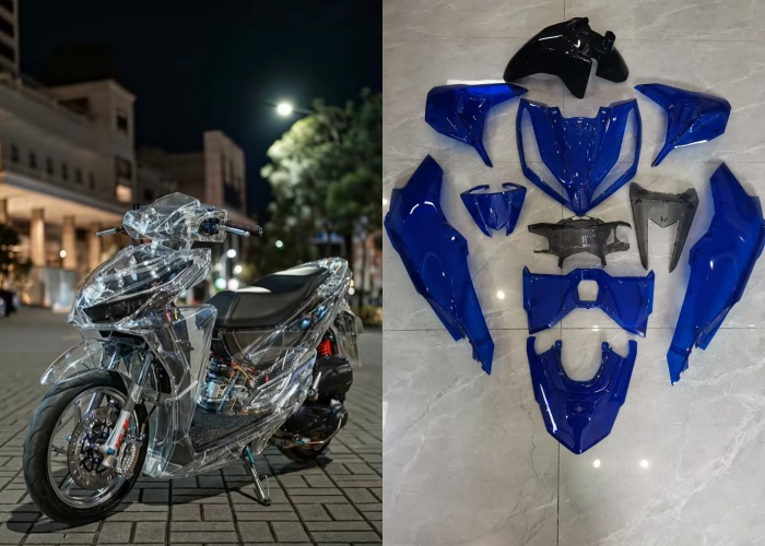 honda, honda vario, body transparan, Yans Sparepart, Toko Ini Jual Cover Body Transparan Buat Honda Vario, Begini Penampakannya