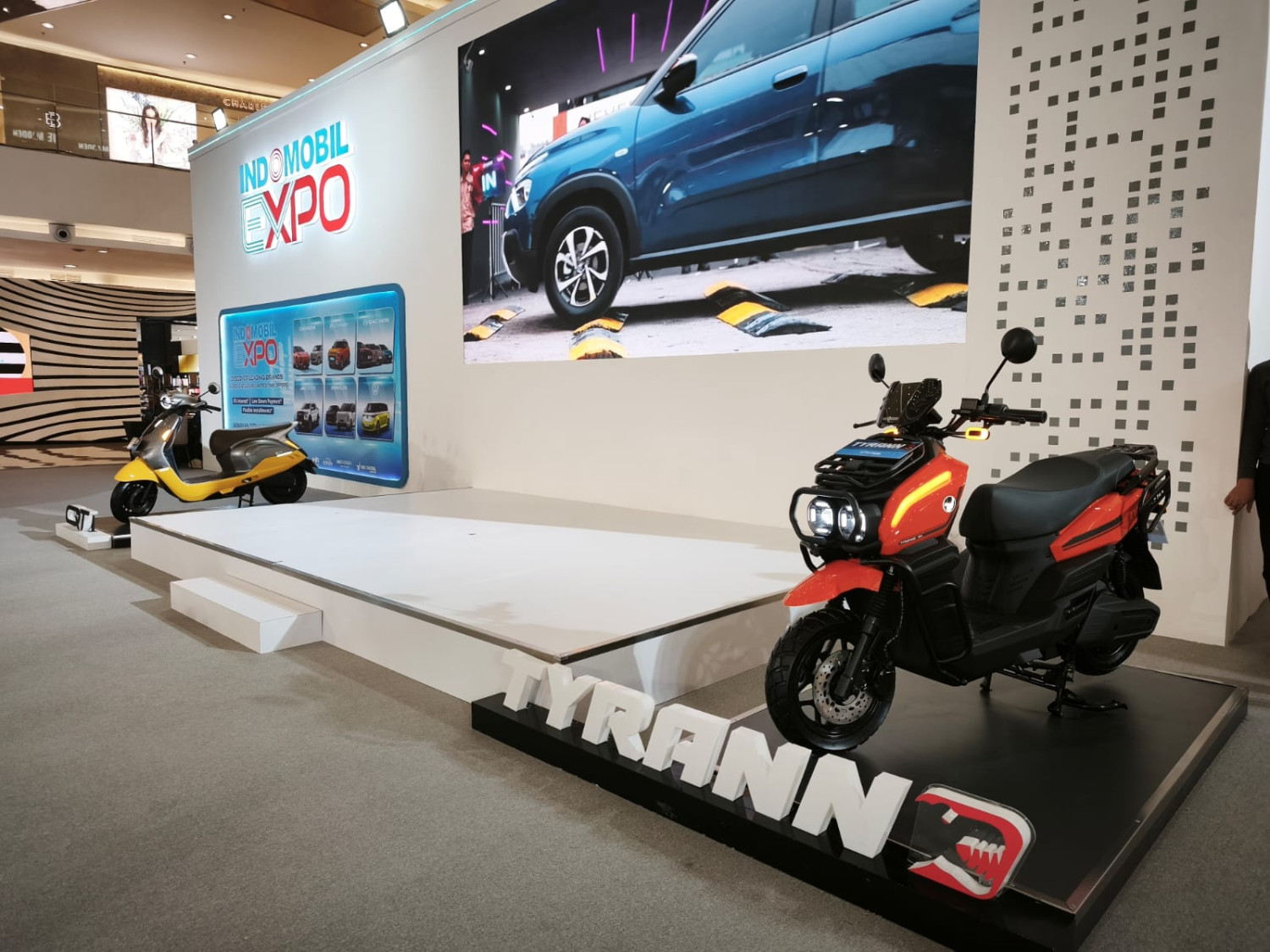 motor listrik, Indomobil Emotor Internasional, Indomobil eMotor Tyranno, Indomobil eMotor QT, Indomobil Expo, Beli Motor Listrik di Indomobil Expo Murah, Harga Tyrano hingga QT Dipotong Lumayan