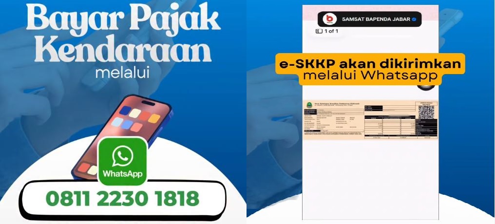 bayar pajak kendaraan, Bapenda Jawa Barat, Pajak kendaraan Jabar, Bayar PKB Lewat WhatsApp, Pajak Kendaraan Via WhatsApp, Jawa Barat Serba Mudah, Warga Bisa Bayar Pajak Kendaraan Lewat WhatsApp Pakai Cara Ini