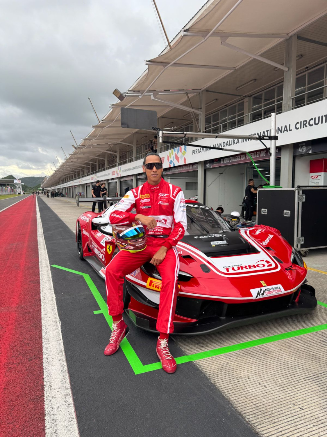 Sean Gelael, pertamina patra niaga, GT World Challenge Asia 2026, Tim Garage 75, Ferrari 296 GT3 Evo, Dukungan Pertamina ke Sean Gelael Buahkan Hasil, Naik Podium di GT World Challenge Asia Mandalika 2026