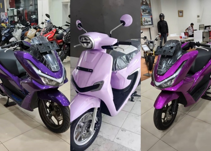 honda, repaint, Dealer resmi honda, Herwheels, Ada Lilac Pink Sampai Ungu Magenta, Dealer Honda Ini Layani Custom Warna Motor Sesuai Keinginan