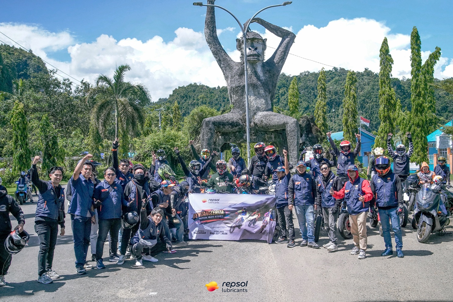Sulawesi Selatan, bikers, turing, repsol, Repsol Ride Story Sambangi Sulsel, 50 Bikers Diajak Turing Sambil Nikmati Alam