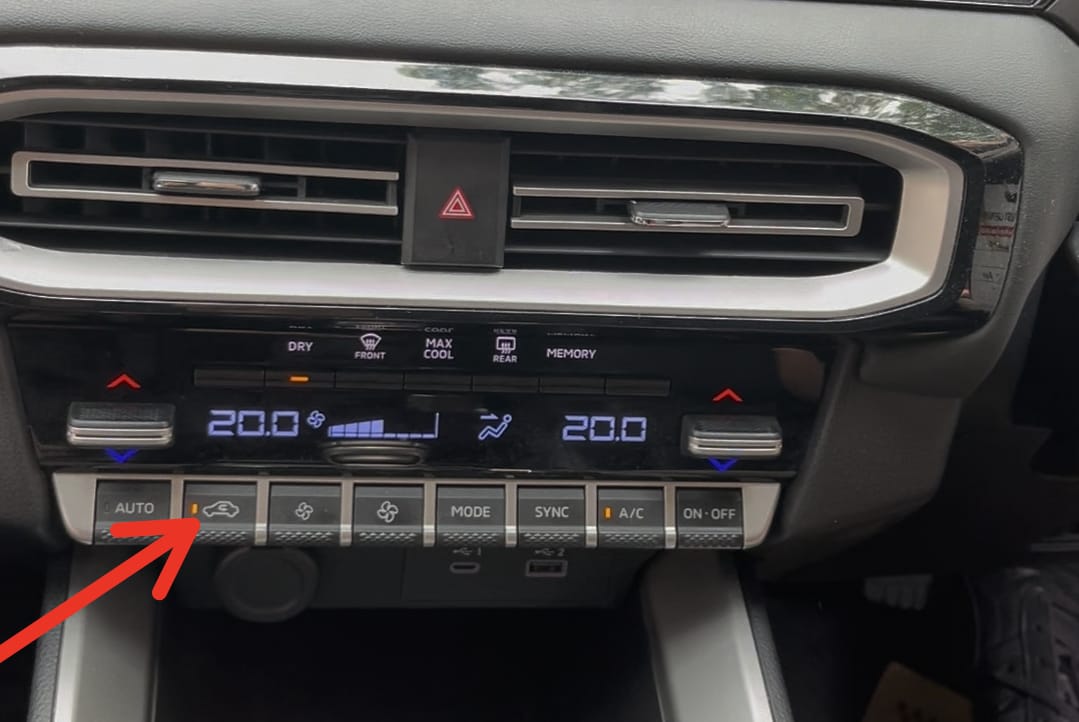 mobil, dingin, kabin, sirkulasi, Tombol Recirculation Membantu AC Mendinginkan Kabin Lebih Cepat