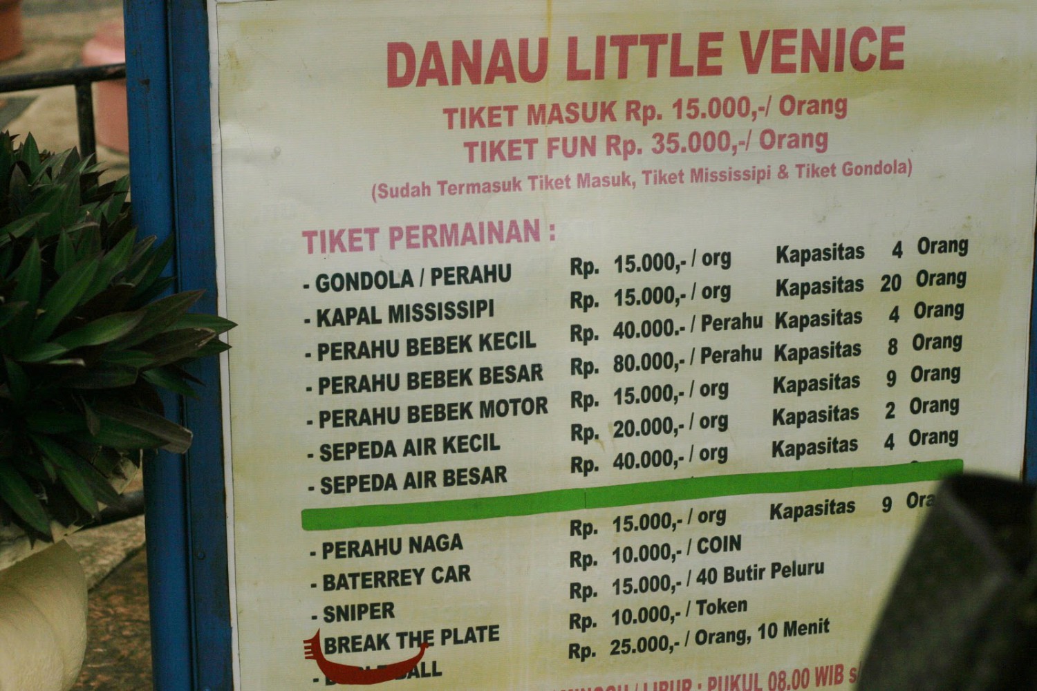 Keindahan dan Keunikan , Fasilitas Kota Little Venice, Cara Menuju Lokasi, Jam Buka , Harga Tiket Masuk, Biaya Prewedding
