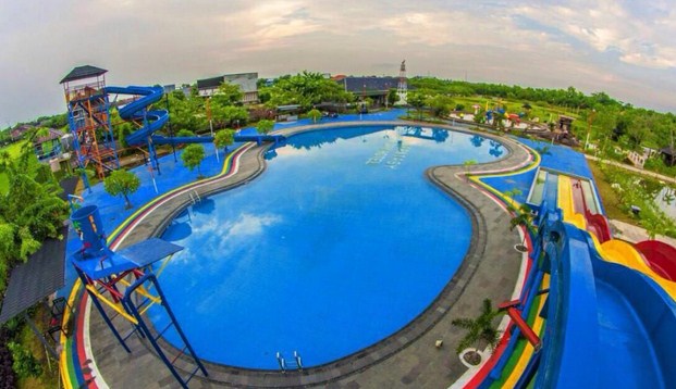Keseruan di Lokasi , Harga Tiket Masuk, Waterpark Indramayu, Wahana Agung Fantasi Waterpark, HTM Agung Fantasi Waterpark, Kolam Renang Tiga Bintang Firdaus