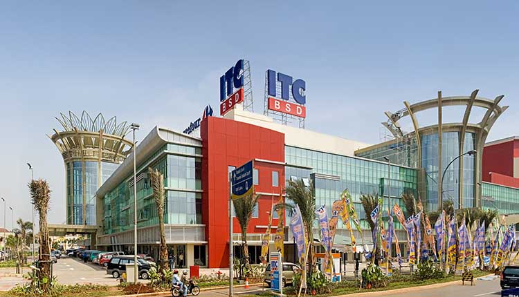 1. Aeon Mall BSD City, 2. International Trade Center (ITC) BSD, 3. IKEA Mall Alam Sutera, 4. Bintaro Jaya Xchange Mall, 5. Tangcity Superblock Mall, 6. Supermall Karawaci, 7. Bandara City Mall, 8. Living World Alam Sutera, 9. WTC Mall, 10. Summarecon Mall Serpong