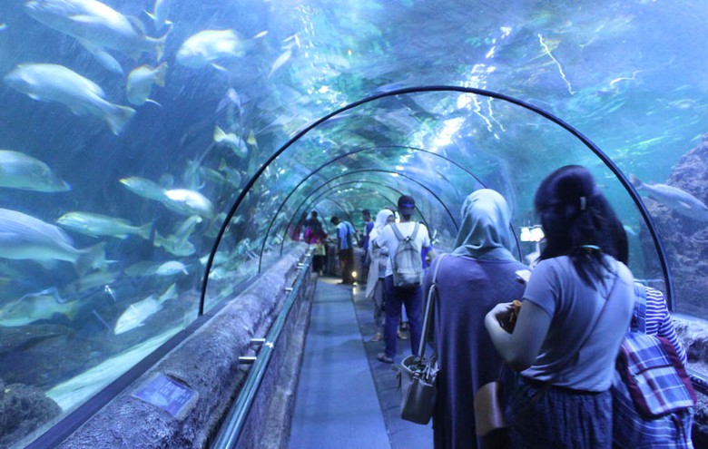 Ancol Jakarta Bay City, 1. Atlantis, 2. Ocean Dream Samudra, 3. Seaworld, Area Paling Ramai