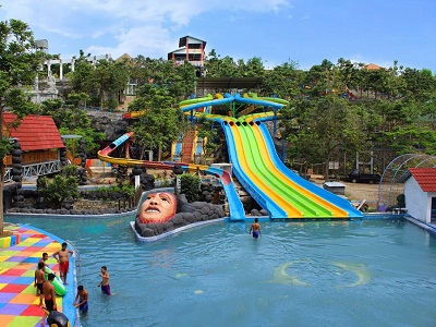 1. Tirtoyoso, 2. Kediri Waterpark, 3. Surya Taman Wisata, 4. Pagora
