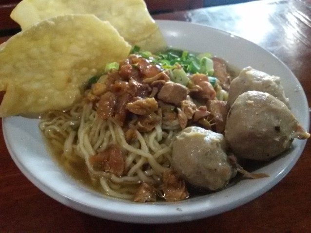 1. Bakso Cinta, 2. Bakso Mawut, 3. Mie Ayam Pak Kribo, 4. Bakso Krikil Pak Bendot