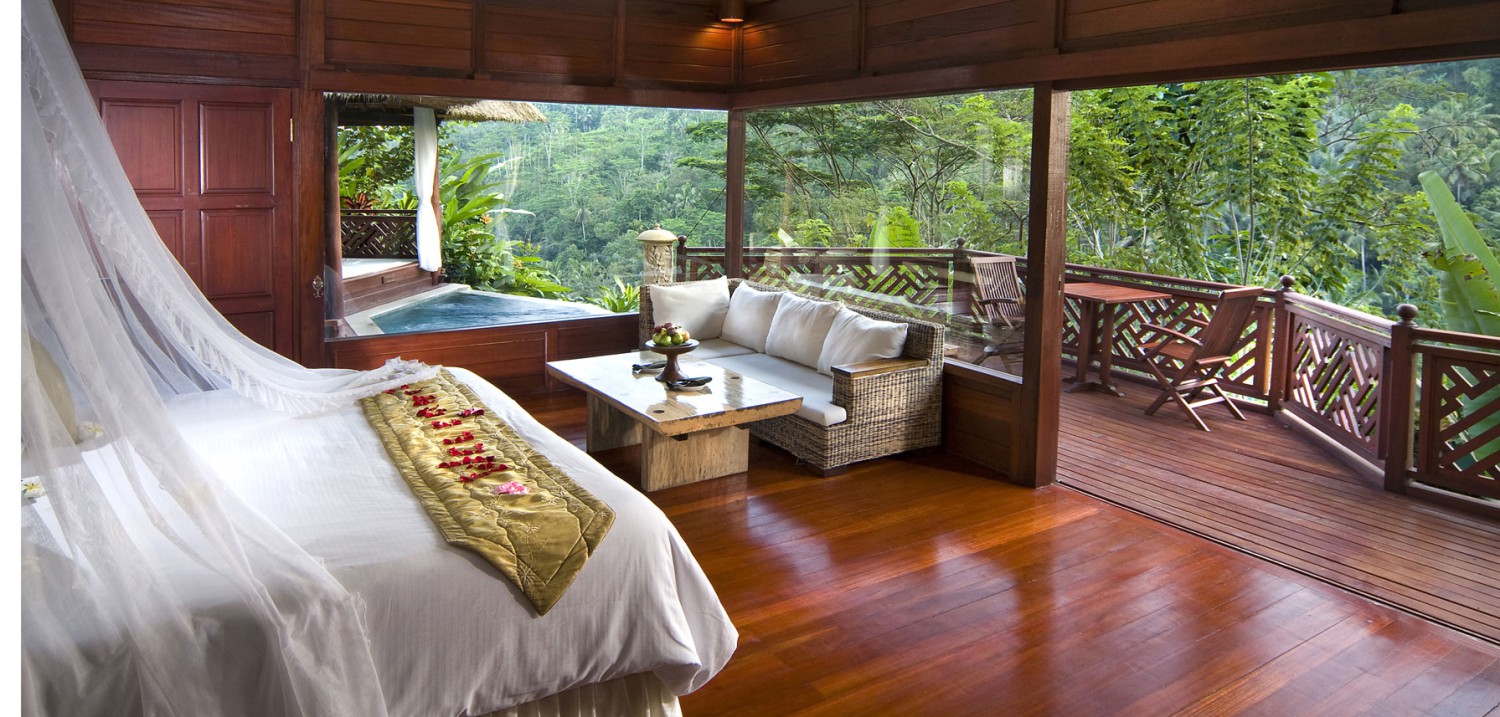 1. Amora Ubud, 2. Adiwarna Arya, 3. Mandana Ubud, 4. Ulun Ubud, 5. Natya Ubud, 6. Pajar Ubud, 7. Kupu Kupu Barong, 8. Bije Suites, 9. Temuku Villas, 10. Komaneka at Tanggayuda, 11. Dwaraka the Royal, 12. The Payogan, 13. Jati Cottage, 14. Kamandalu Ubud, 15. Villa Kayu Lama