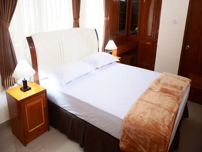 2. The Priangan, 3. Taman Melati, 4. Margonda Residence III, 5. Margonda Residence 2, 6. Hotel Santika, 7. Cinere Inn, 8. Sifaana Hotel, 9. Comfortable Room, 10. Favehotel Margonda, 11. Savero, 12. Sawangan Golf Hotel, 13. Kosan Haji Asep, 14. Hotel Genggong Villa, 15. Hotel Mutiara Kelapa Dua, 16. Margonda Residence II, 17. Wisma Purimas