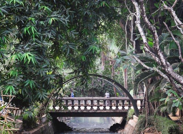 1. Taman Ayodya, 2. Pasar Santa, 3. Taman Tabebuya, 4. Taman Langsat, 5. Taman Spatodhea, 6. Setu Babakan, 7. Pusat Primata Schmutzer