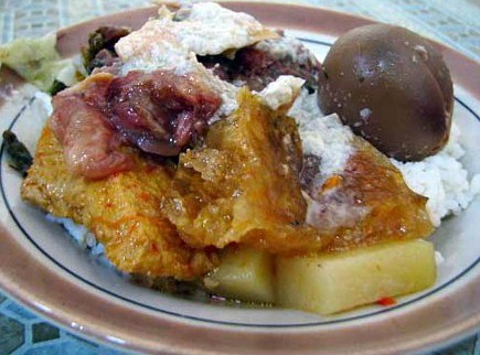 1. Gudeg Abimanyu, 2. Gudeg Anjas, 3. Gudeg Gama, 4. Gudeg Leman, 5. Gudeg Merak Mati, 6. Gudeg Yogya Bulu, 7. Gudeg Bu Dul