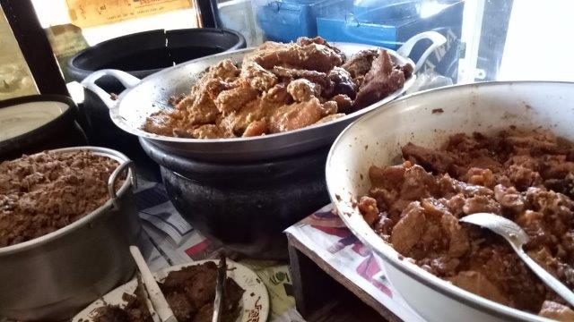 1. Gudeg Abimanyu, 2. Gudeg Anjas, 3. Gudeg Gama, 4. Gudeg Leman, 5. Gudeg Merak Mati, 6. Gudeg Yogya Bulu, 7. Gudeg Bu Dul