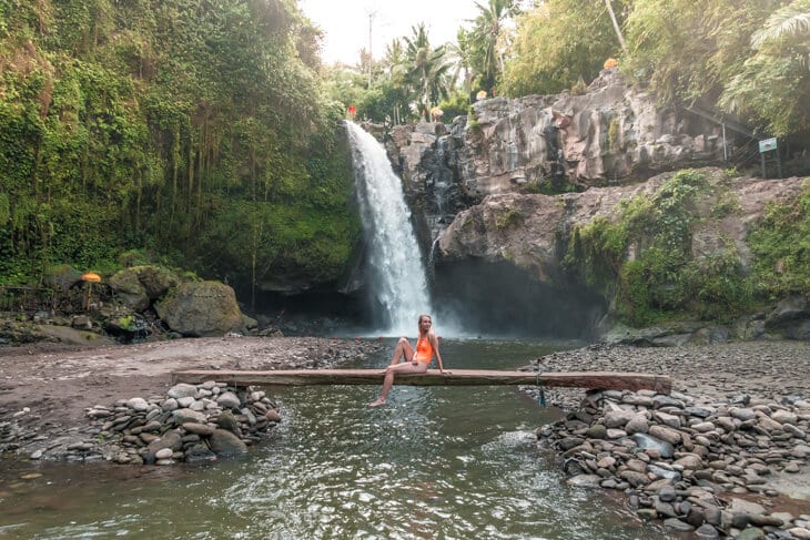 1. Tegenungan Waterfall, 2. Kanto Lampo, 3. Goa Rang Reng Waterfall, 4. Petanu, 5. Manuaba waterfall, 6. Gitgit Waterfall, 7. Aling-Aling waterfall, 8. Apit Aungan Pejeng, 9. Sumampan, 10. Titi Gong Gang