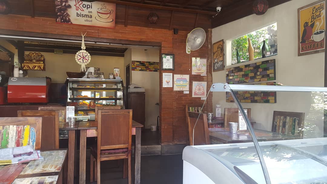 1. Seniman Coffee Studio, 2. Gangga Coffee, 3. Anomali Coffee, 4. Kopi Desa, 5. Freak Coffee, 6. Kopi On Bisma