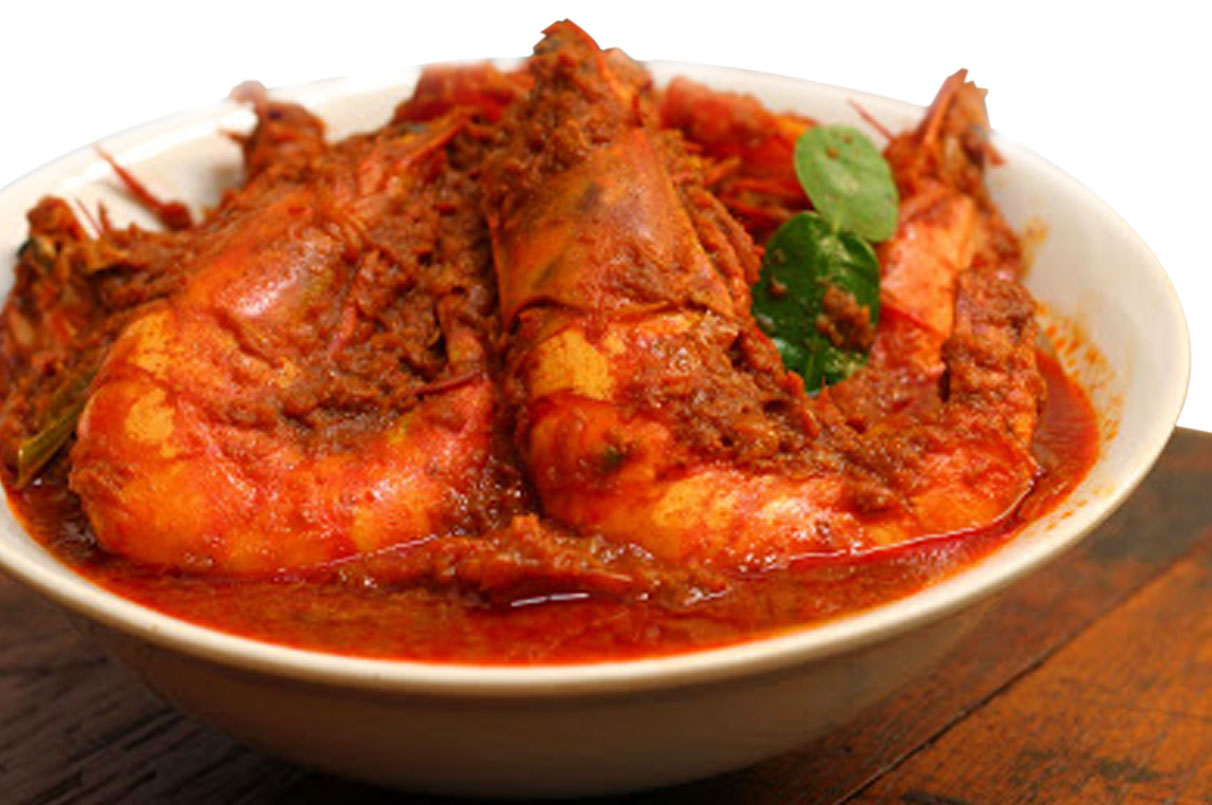 1. Gulai Ikan Patin, 2. Asam Pedas Ikan Baung, 3. Mie Sagu , 4. Ikan Asap, 5. Gulai Belacan, 6. Mie Lendir, 7. Sup Ikan Batam, 8. Asidah, 9. Lempok Durian, 10. Roti Jala Kari Ayam, 11. Cincalok, 12. Nasi Lemak