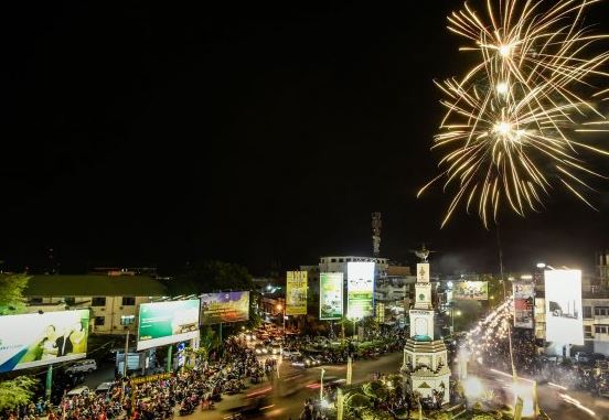 1. Tugu Keris, 2. Lapangan Koni, 3. Jembatan Gentala Arasy, 4. Ancol Jambi, 5. Lapangan Kantor Gubernur, 6. Lapangan Eks MTQ