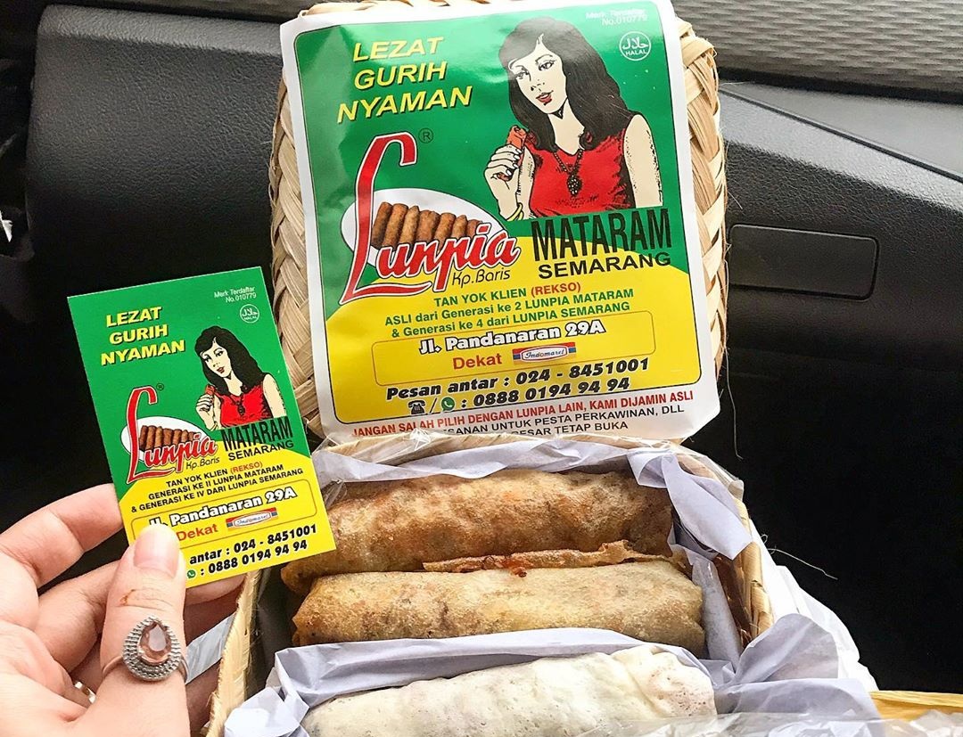 1. Lumpia Amoy, 2. Gang Lombok, 3. Lunpia Mataram, 4. Mbak Lien, 5. Pak Sastro, 6. Cik Meme, 7. Lunpia Express, 8. Lunpia 57, 9. Sari Rasa, 10. Lunpia Djoe