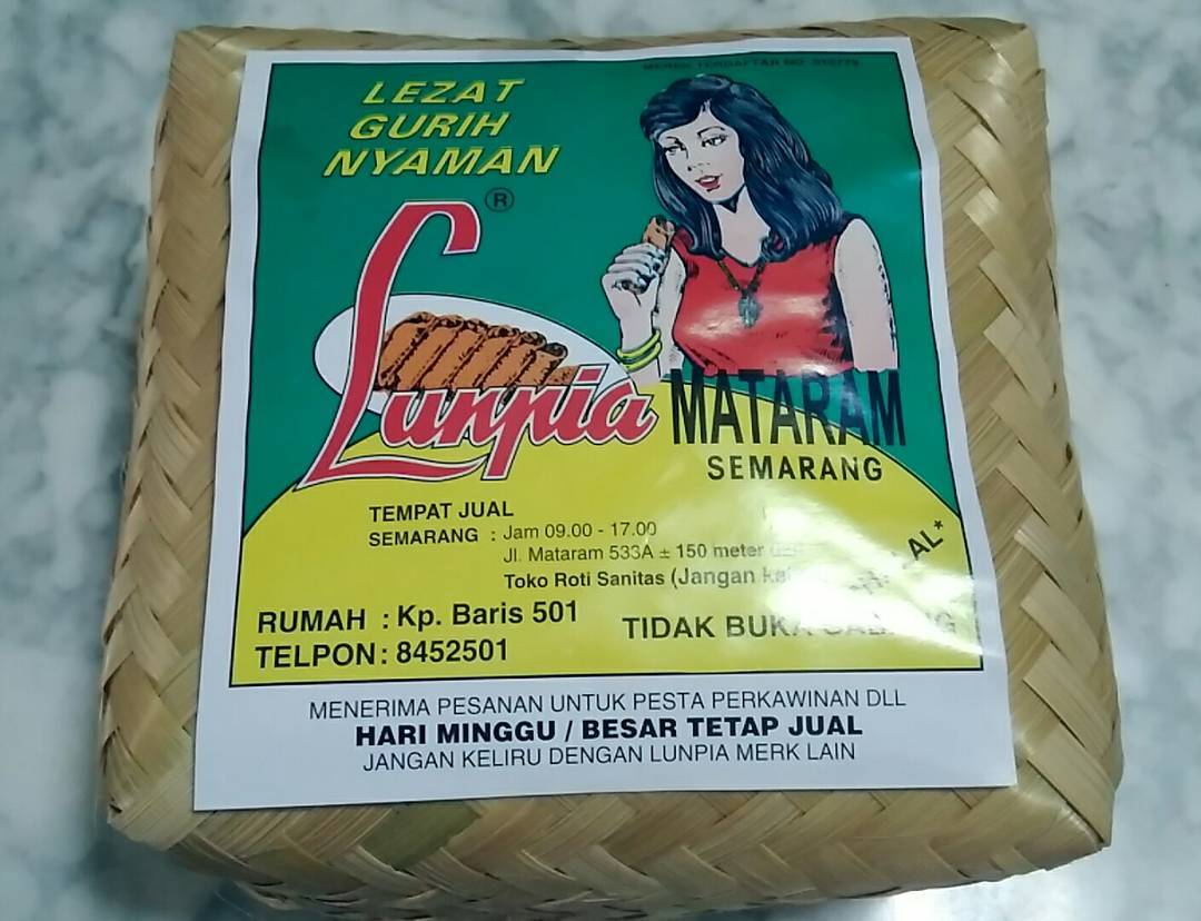 1. Gang Lombok, 2. Lunpia Mataram, 3. Lunpia Express, 4. Loenpia Mbak Lien, 5. Lunpia Cik Meme, 6. Lunpia 57, 7. Lunpia Sari Rasa, 8. Lumpia Hoki, 9. Lumpia LJ (Lifes Joy), 10. Queen Lumpia