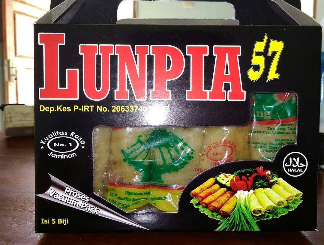 1. Gang Lombok, 2. Lunpia Mataram, 3. Lunpia Express, 4. Loenpia Mbak Lien, 5. Lunpia Cik Meme, 6. Lunpia 57, 7. Lunpia Sari Rasa, 8. Lumpia Hoki, 9. Lumpia LJ (Lifes Joy), 10. Queen Lumpia
