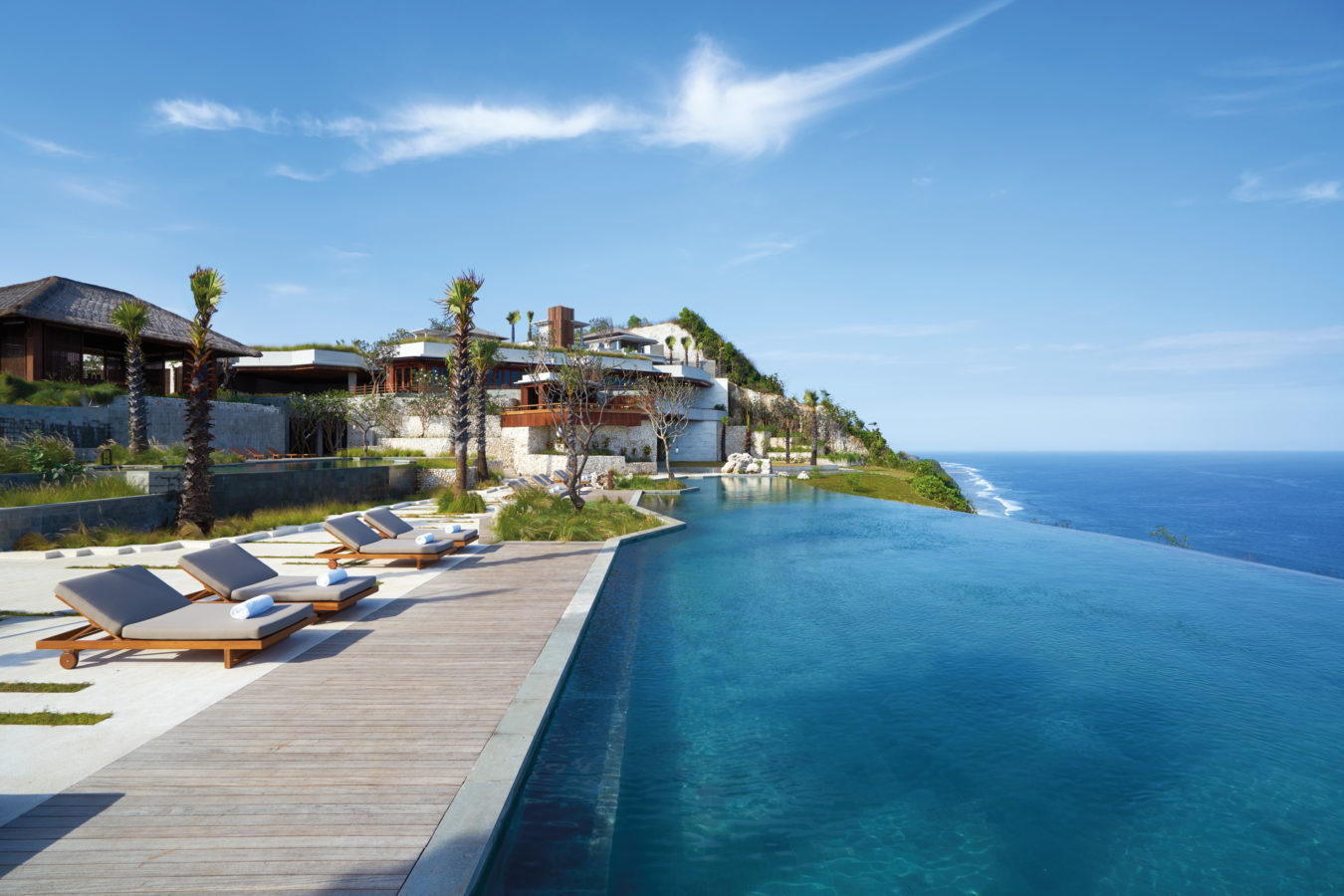 1. Six Senses Uluwatu, 2. The St. Regis Bali Resort, 3. The Edge, 4. Bulgari Resort, 5. Alila Villas Uluwatu, 6. Four Seasons at Sayan Ubud, 7. Mandapa, A Ritz-Carlton Resort, 8. Hanging Gardens of Bali, 9. W Hotel, 10. Amankila