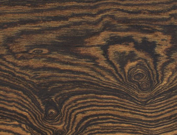 1. Gaharu, 2. Eboni, 3. Lignum Vitae, 4. Bubinga, 5. Tigerwood, 6. Purple Heart, 7. African Blackwood, 8. Sandalwood, 9. Bocote, 10. Pink Ivory
