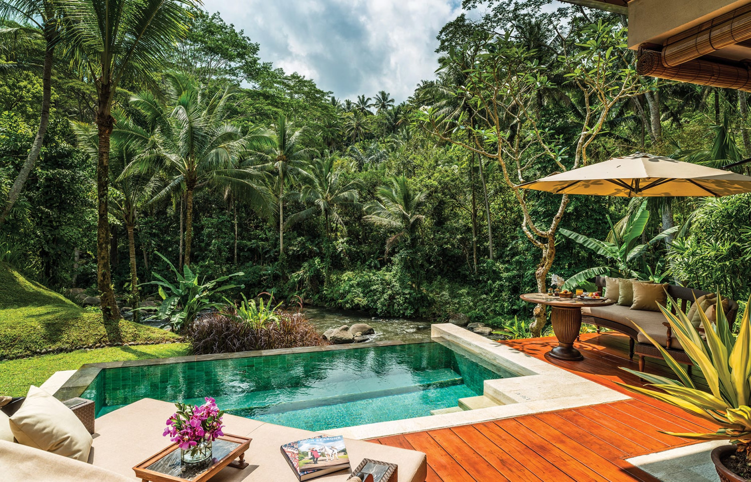 1. Six Senses Uluwatu, 2. The St. Regis Bali Resort, 3. The Edge, 4. Bulgari Resort, 5. Alila Villas Uluwatu, 6. Four Seasons at Sayan Ubud, 7. Mandapa, A Ritz-Carlton Resort, 8. Hanging Gardens of Bali, 9. W Hotel, 10. Amankila