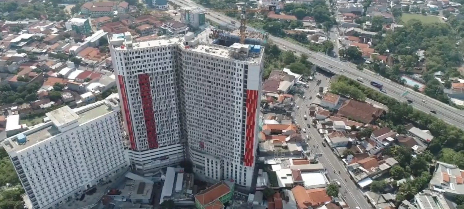 1. Candiland Apartment, 2. Cordova Edupartment, 3. The Alton Apartment, 4. Amartha View, 5. Warhol Residences, 6. Tentrem Suites, 7. Bukit Jaya, 8. Apartemen Sentraland, 9. Marquis de Lafayette, 10. Apartemen Cendekia
