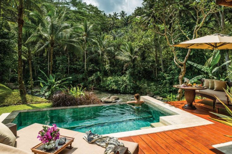 1. Aksari Resort, 2. Samsara Ubud, 3. Asvara Villa Ubud, 4. Bunut Garden’s Luxury Private Villa, 5. Tanah Gajah, 6. Four Seasons Sayan, 7. Mandapa, A Ritz Carlton Reserve, 8. Amandari, 9. The Udaya Resorts &amp; Spa, 10. Plataran Ubud Hotel &amp; Spa