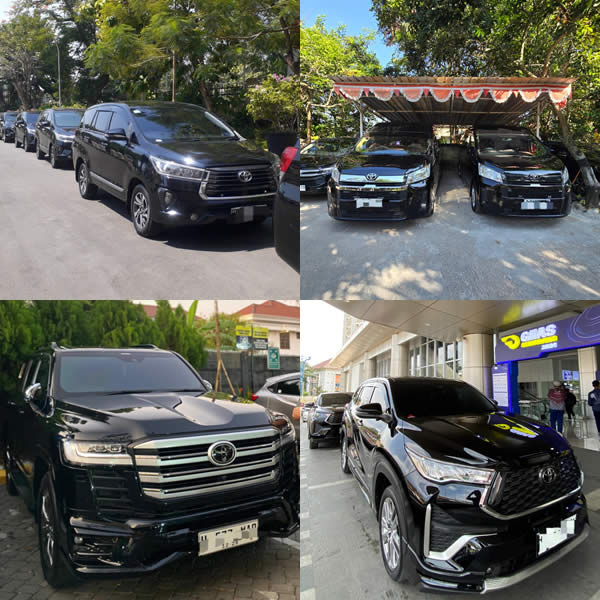 1. Semar Transport, 2. CV. Suket, 3. Adiras Rentcar, 4. Endho Rent Car, 5. Thalita Sewa Mobil, 6. Semberani Rent Car, 7. DR Rentcar &amp; Rental, 8. Kenanga Rental, 9. Dion Transport, 10. Amaris Rent Car, 11. Artha Rentcar, 12. Suket Rentcar, 13. Altha-Rent, 14. ST87 Rentcar, 15. Danu Rent Car, 16. Silver Rentcar &amp; Tour, 17. DV Aji Rent Car, 18. Monica Rentalcar, 18. Aqilla Rentcar, 19. Jazz Rentcar, 20. Niti Rentcar, 21. LMJ Rentcar, 22. ASH Rentcar