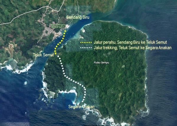 peta pulau sempu