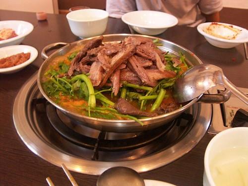 Bosintang, 1. Gejang, 2. Gaebul, 3. Haejangguk, 4. Beondagi, 5. Sundae, 6. Bosintang