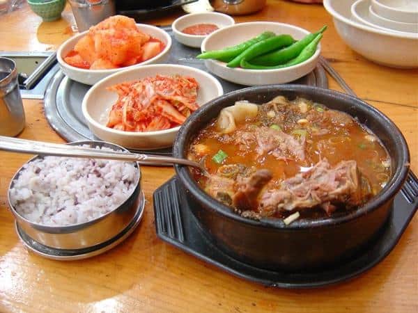 Haejangguk, 1. Gejang, 2. Gaebul, 3. Haejangguk, 4. Beondagi, 5. Sundae, 6. Bosintang