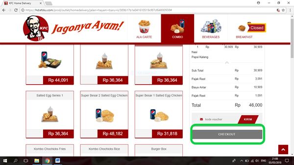 KFC 05, Cara Pesan Makanan di Store KFC, Cara Pesan Makanan di KFC Melalui Website, Cara Pesan Makanan di KFC Melalui Telepon, Cara Pesan KFC Lewat GoJek