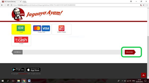 KFC 08, Cara Pesan Makanan di Store KFC, Cara Pesan Makanan di KFC Melalui Website, Cara Pesan Makanan di KFC Melalui Telepon, Cara Pesan KFC Lewat GoJek