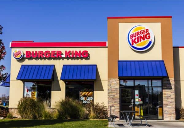 Burger King, 1. Subway, 2. Pizza Hut, 4. McDonald’s, 5. Dunkin’ Donuts, 6. Burger King, 7. Dairy Queen, 8. Domino’s Pizza, 9. Starbucks Coffee, 10. Carl’s Jr