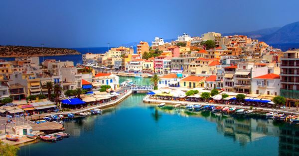Kreta, 1. Santorini, 2. Mykonos, 3. Parthenon, 4. Karpathos, 5. Delphi Stone Theatre, 6. Athena, 7. Andros, 8. Rodos, 9. Kreta, 10. Gunung Athos