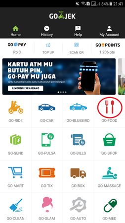 GoFood 1, Seputar Richeese Factory, Cara Pesan Makanan Di Richeese Factory, Cara Pesan Richeese Factory Via Telepon, Cara Pesan Richeese Factory Via Go-Food