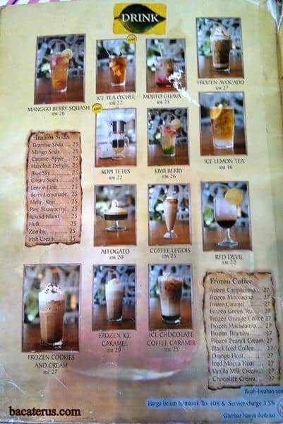 menu kopi dari Ngopi Doeloe