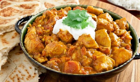 Tikka Masala, 1. Ayam Tandoori, 2. Biryani, 4. Tikka Masala, 6. Kati Roll, 7. Papri Chaat, 8. Pakora, 9. Butter Chicken, 10. Malai Kofta