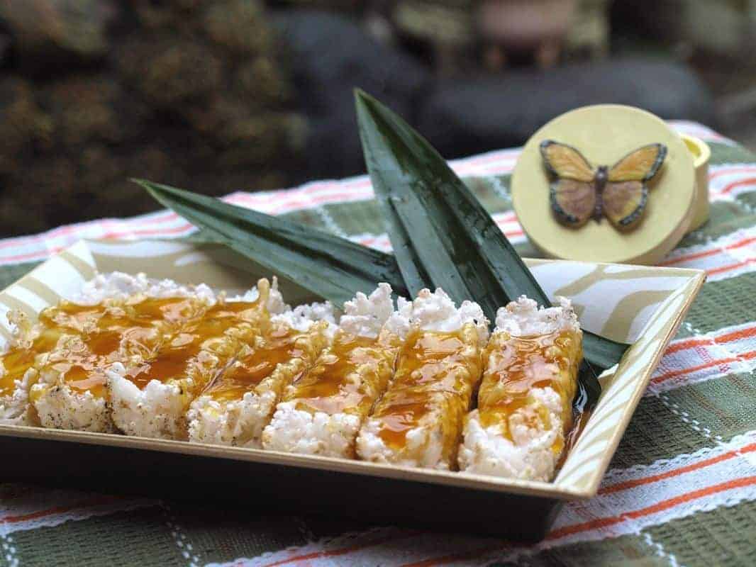 Kue Rangi, 1. Bandeng Rorod, 2. Kue Biji Ketapang, 3. Kue Duit, 4. Kue Akar Kelapa, 5. Kue Kembang Goyang Wijen, 6. Kue Dongkal, 7. Kue Rangi, 8. Kue Jalabia
