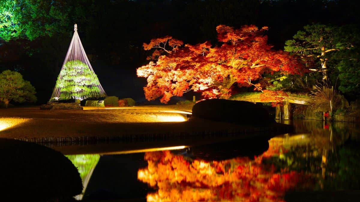 Taman Rikugien, 1. Arashiyama, Kyoto, 2. Taman Rikugien, Tokyo, 3. Taman Nasional Daisetsuzan, Hokkaido, 4. Danau Kawaguchi, Prefektur Yamanashi, 5. Kereta Hakone Tozan, 6. Kasuga Taisha